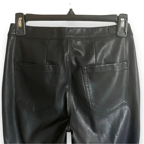 Blank NYC Faux Leather Pull On Black Leggings Size 26 - Picture 5 of 9